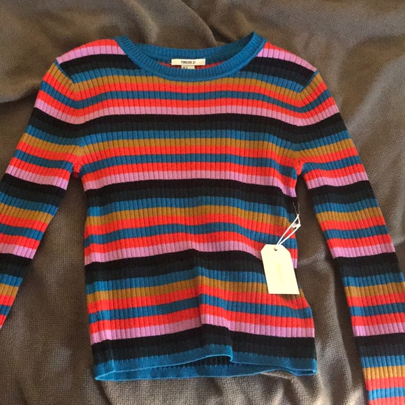 Rainbow sweater top - Picture 1 of 4
